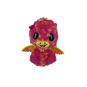 Hatchimals Giraven Interactive Talking Toy Plush Pink Yellow Wings Giraffe EUC